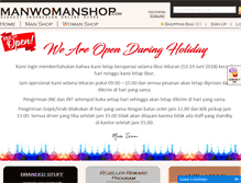 Tablet Screenshot of manwomanshop.com